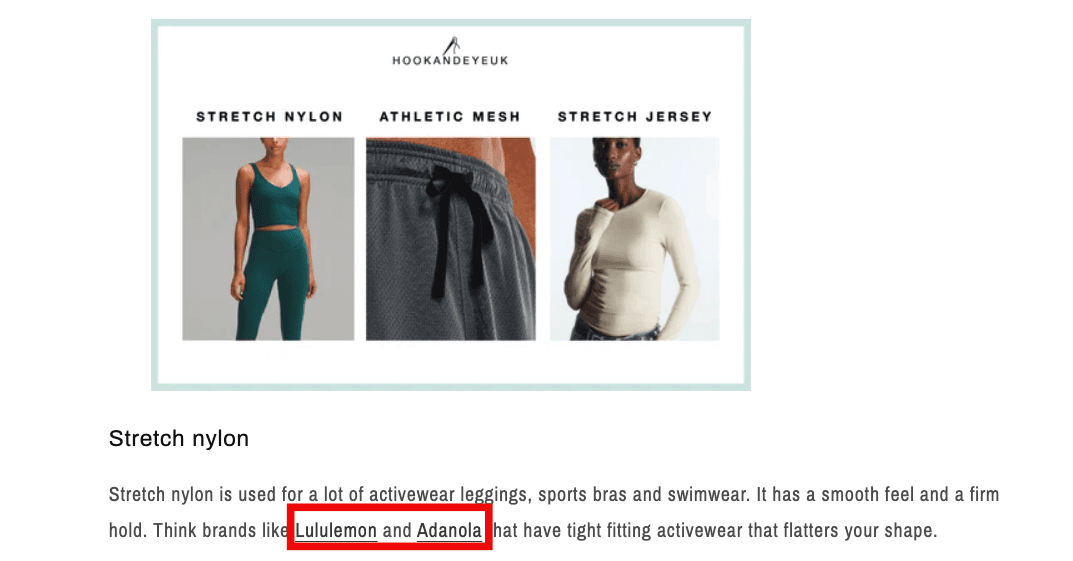 branded links example